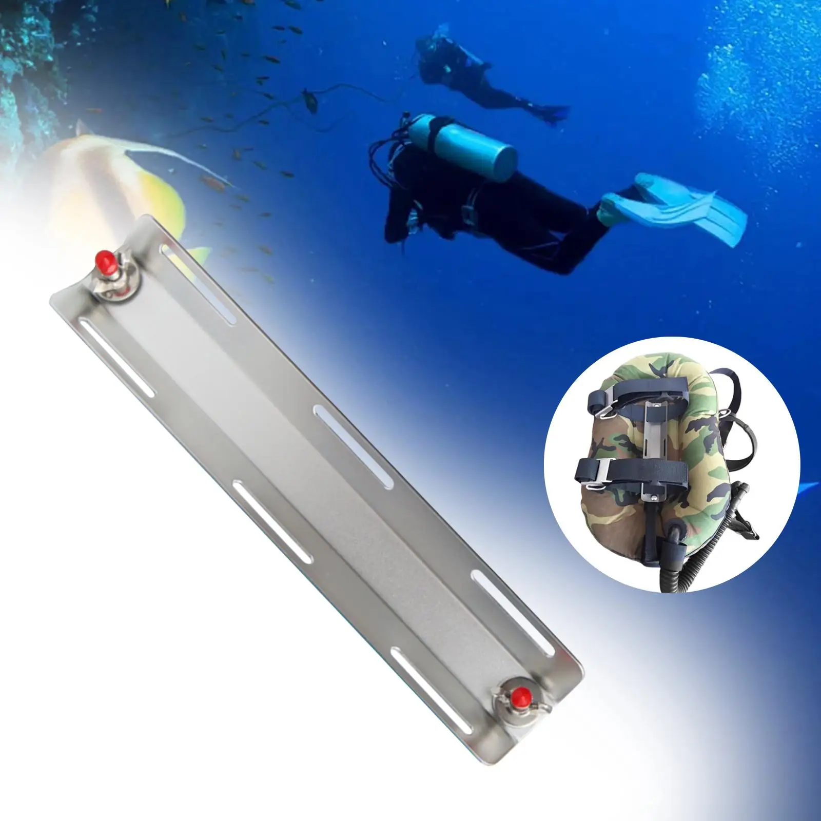 

Scuba Diving Backplate Scuba Tank Holder for Crotch Straps Dive Watersports