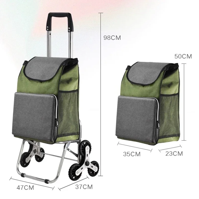 

Adjustable Height Comfortable Small Cart For Climbing Stairs Portable Foldable Household Cart Loading Trolley Salon Furniture