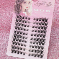 DIY Clusters Eyelash Extension Winged Individual Lashes Volume False Eyelashes Natural Segmented Eyelash Bundles Makeup Tools