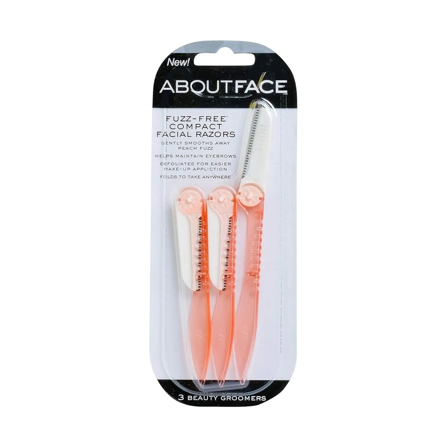 

Складной прибор для удаления волос на лице — 3 лезвия для бритья, отшелушивания и коррекции бровей из японской стали