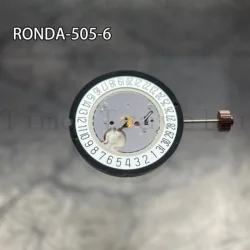 505 Movement Ronda 505 Movement Original Quartz Watch Replace Parts with Battery inside White Datewheel High Accuracy Movement