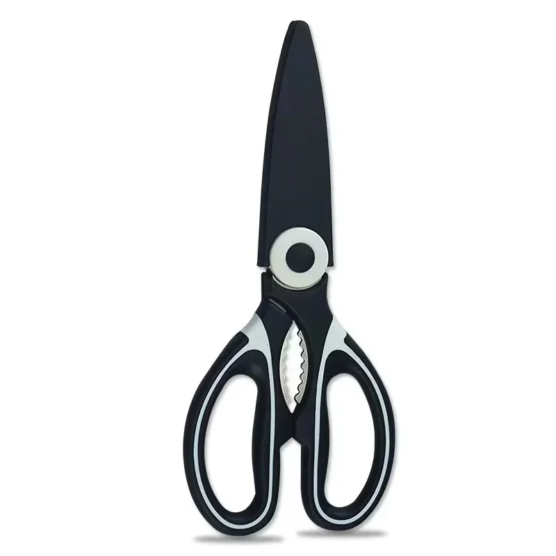 1pc Multifunctional Scissors, Steel Strong Food Scissors, Suitable For Duck, Fish And Broiler Bone Scissors, Pizza And Salad Bar