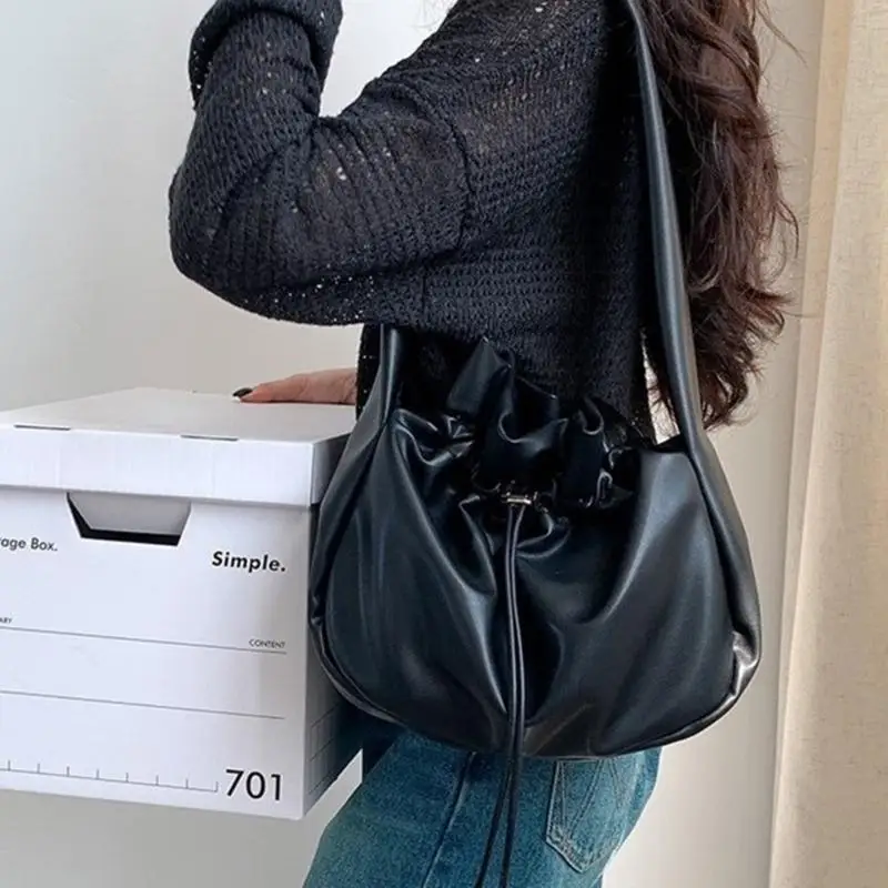 Soft Leather Vintage Shoulder Bags For Women Axillary Bag Purses And Handbag 20CA