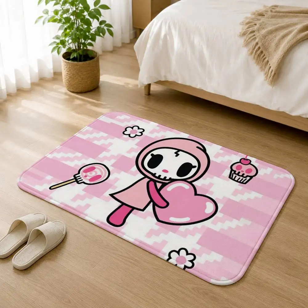 Lovely T-Tokidoki-s Soft Comfortable Short Plush Rug Carpet mat Anti‑Slip Floor Mat Machine Washable Home Decor