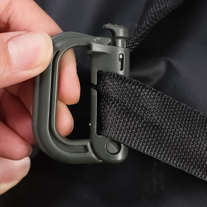 Molle Tactical Backpack Carabiner Outdoor Plastic EDC Shackle Carabiner Practical ABS Snap D-Ring Clip Keyring Locking Ring