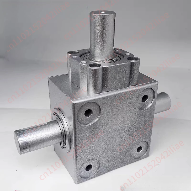 90° Angle Drive Steering Gear Unit Right Angle Bevel Bevel Gearbox Speed Ratio 1:1  Max Speed 1000RPM