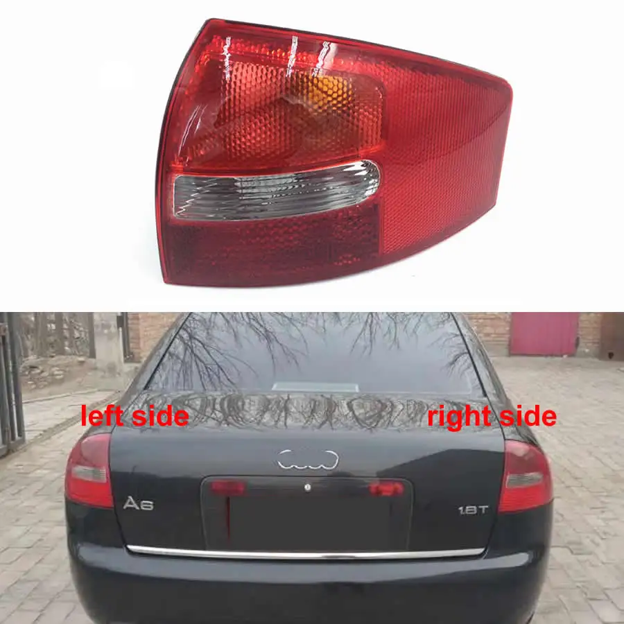 

For Audi A6 C5 2003 2004 2005 Rear Taillight Rear Brake Lamp Rear Taillight Lamp Housing Reverse Lampshade No Line No Light