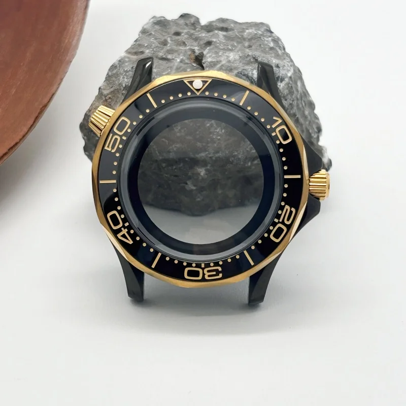 

42mm Case 31.6mm Dial Seamaster for Modified OMG300 Black Rose Gold Silver Case Mechanical NH36/35/4R/7S Diving Watch Movement