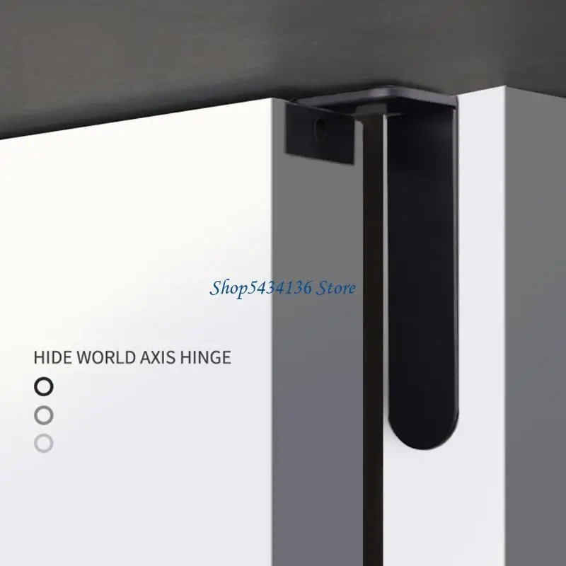 H7ED Invisible Hinge Set for Door Noiseless Movement Heavy Duty Concealed Door Hinges Quick Installation for Commercial Use