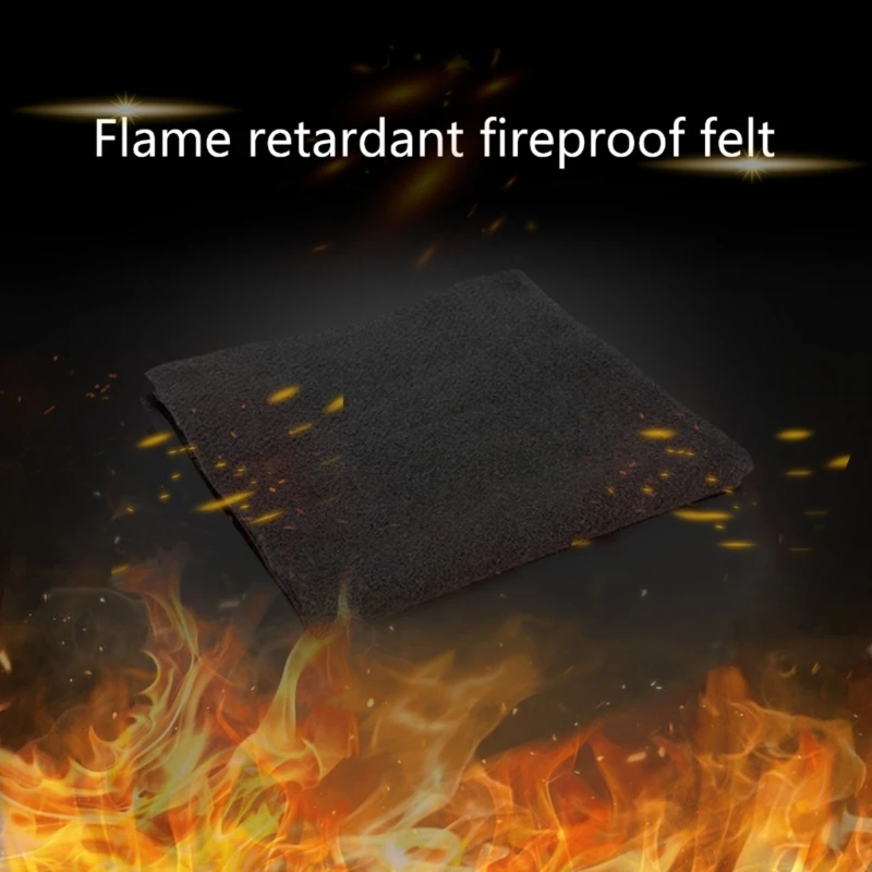 High Temp Carbon Felt Fiber Welding Blanket Protect Work Area from Splatte Flame Resistant Insulation Fireproof Mat Pad