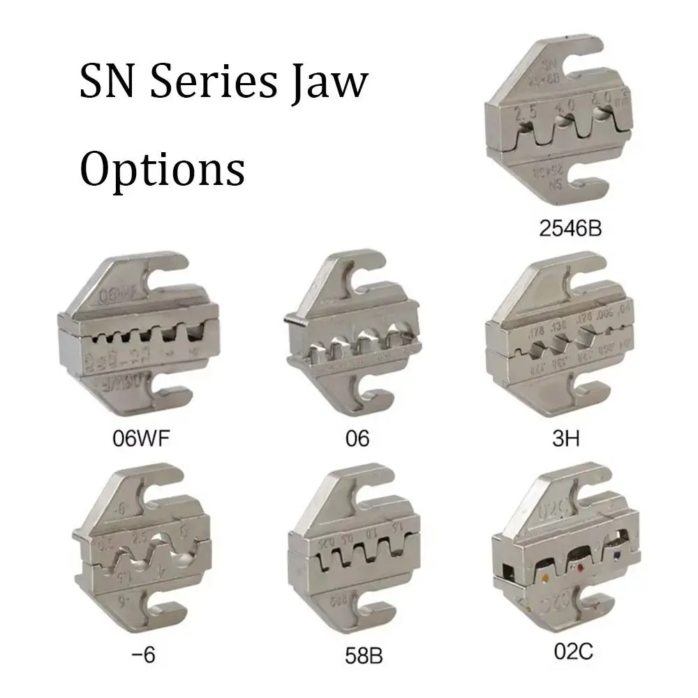 4 مللي متر فتحة كماشة تجعيد الفك SN-58B/2546B/2549/06/X6/06WF/03H استبدال العقص أداة متعددة الوظائف كماشة ملحق أداة #5