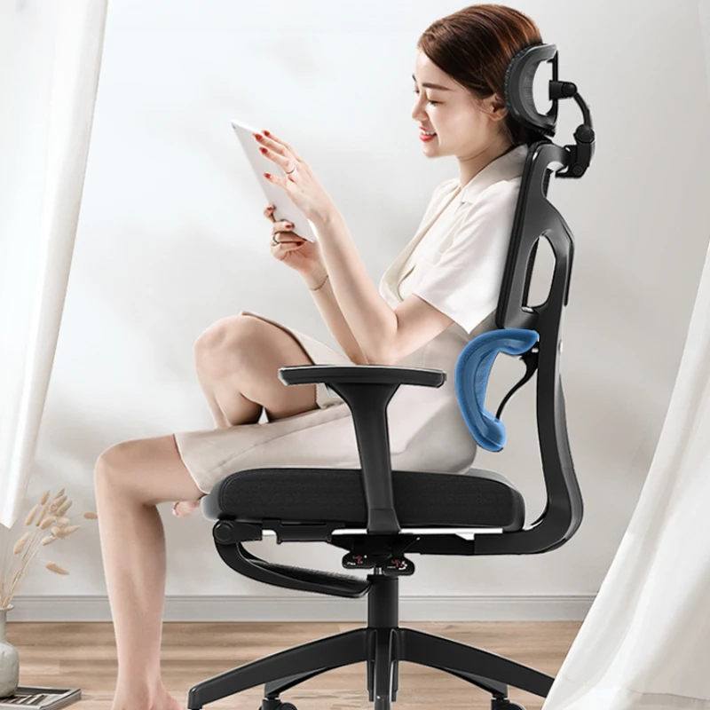 Chaise de Bureau Ergonomique avec Bras Mobile, pour Salon, Conférence, Comfortable