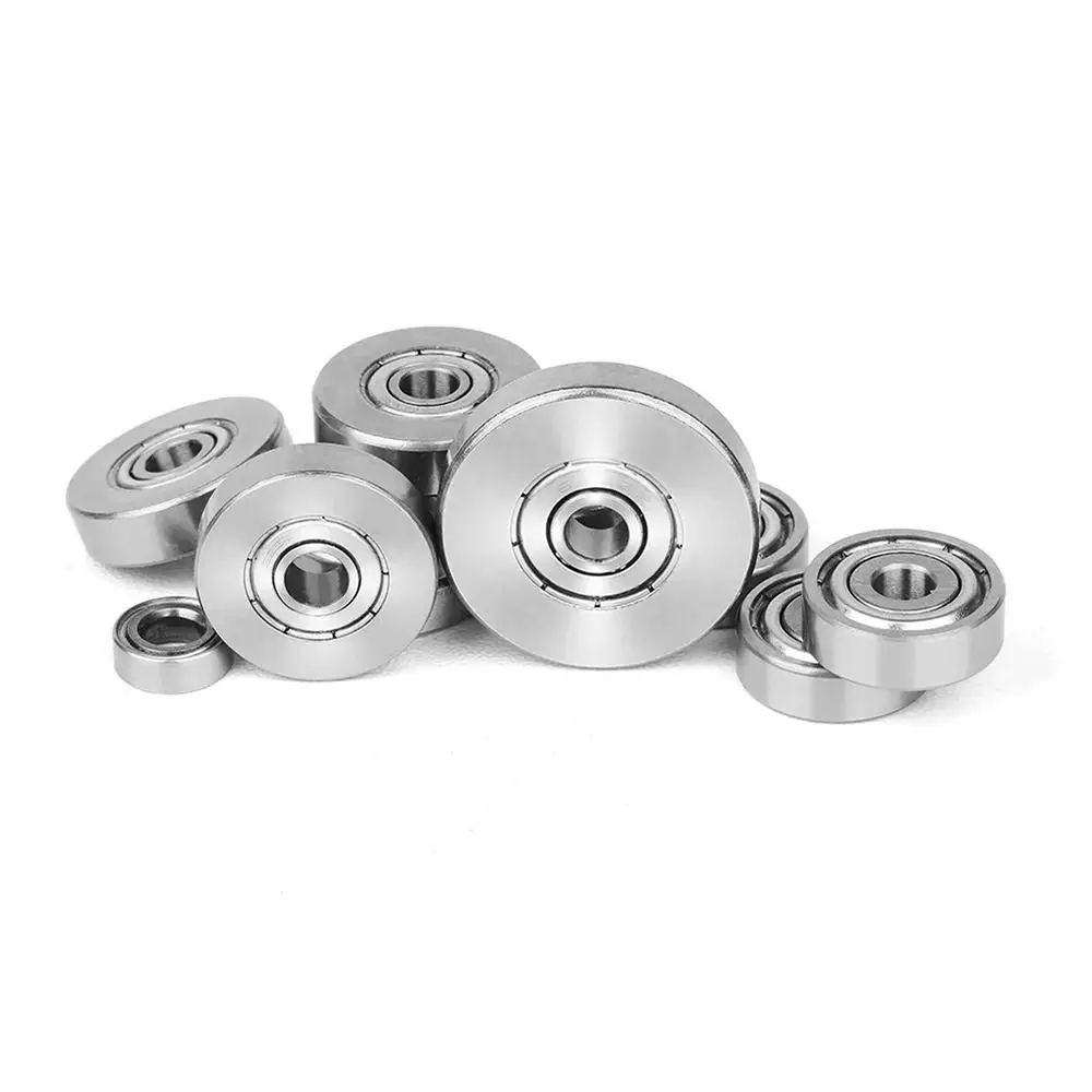 1Pcs 4.76mm 6.35mm 9mm Woodworking Bearing Top Mounted Steel Router Bit Bearing Head Shank 1/2