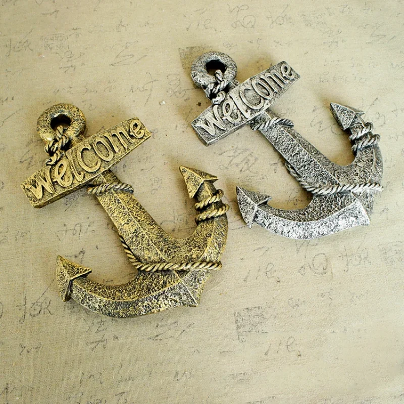 Metal boat anchor ornament, opening gifts