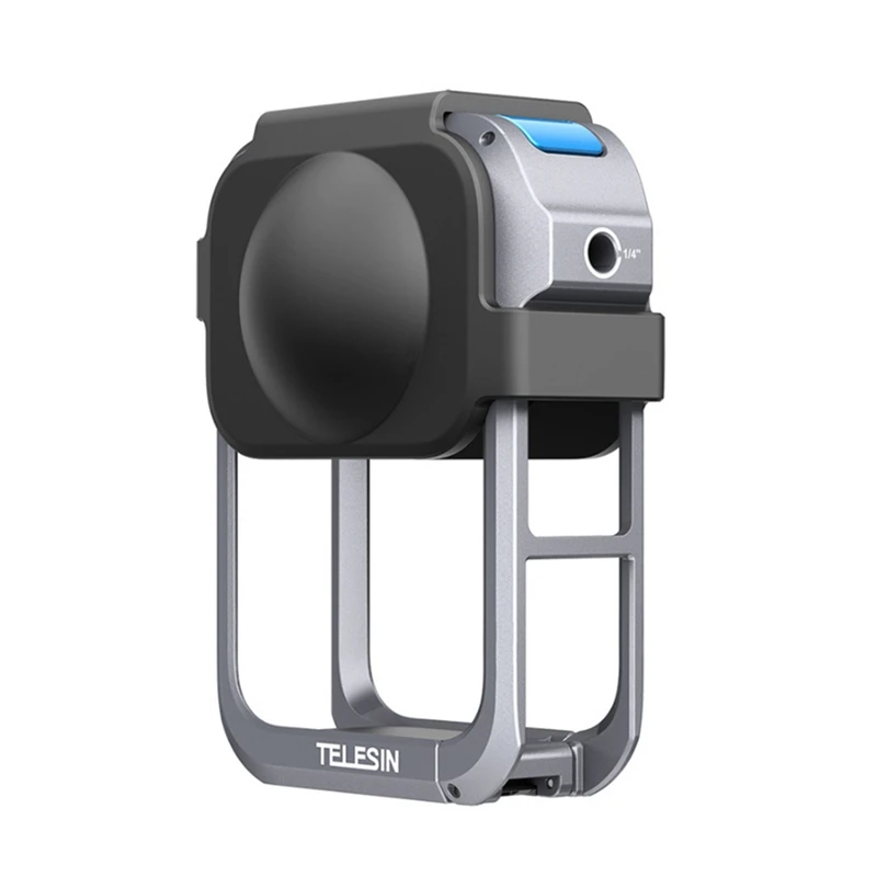Super Sale TELESIN Aluminum Alloy Rabbit Cage for DJI OSMO 360 Quick Release Protective Frame with Cold Shoe Mount Camera Acce