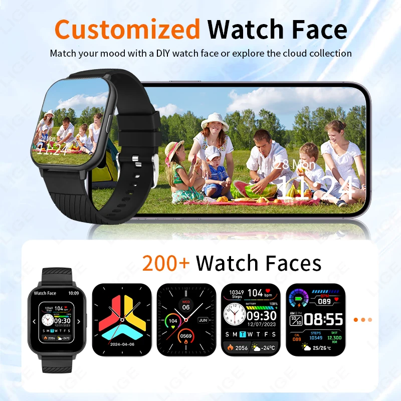LIGE 2025 Smart Watch Men