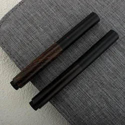 Mini Metal Short Pen Hand-made Portable Writing Wood Fountain Pen Business Office Pocket Pen School Student Stationery Supplies