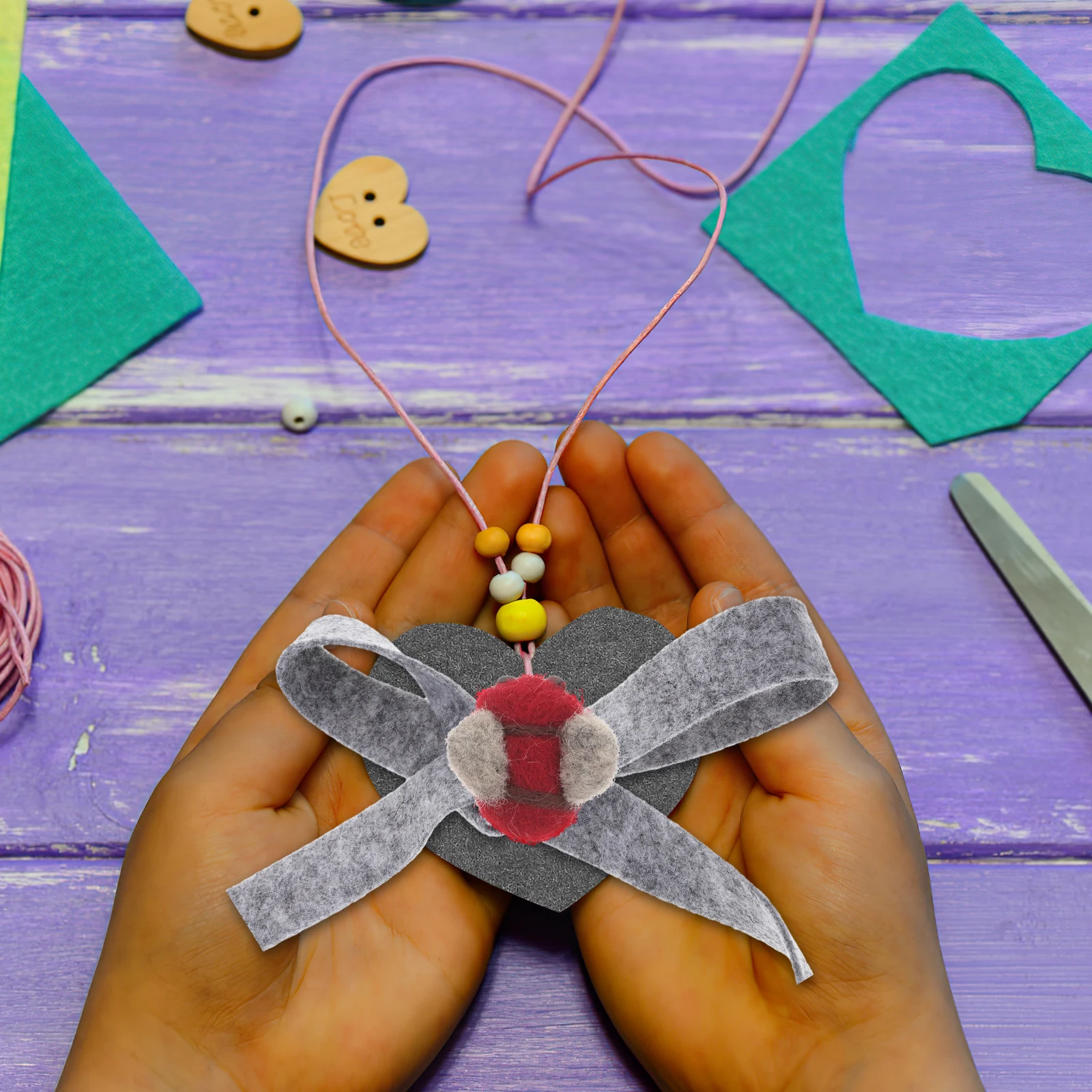 

10 Pcs Wool Felt Hair Accessories Bee Craft Figurine Bees Cartoon Diy Crafts Small Decoration Mini Ornaments for