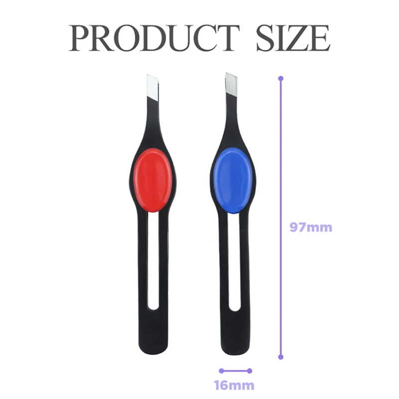 1/2Pcs Eyebrow Tweezers Pincet Clips Stainless Steel Face Hair Removal Professional Eyebrow Tweezers Beautfy Makeup Tool