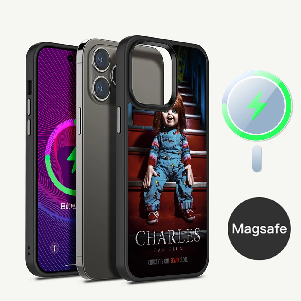 

Charles Lee Ray Chucky Doll Phone Case Magnetic Case For iPhone 14 13 12 11 15 Pro Max Plus Mini For Magsafe Wireless Charge Cov