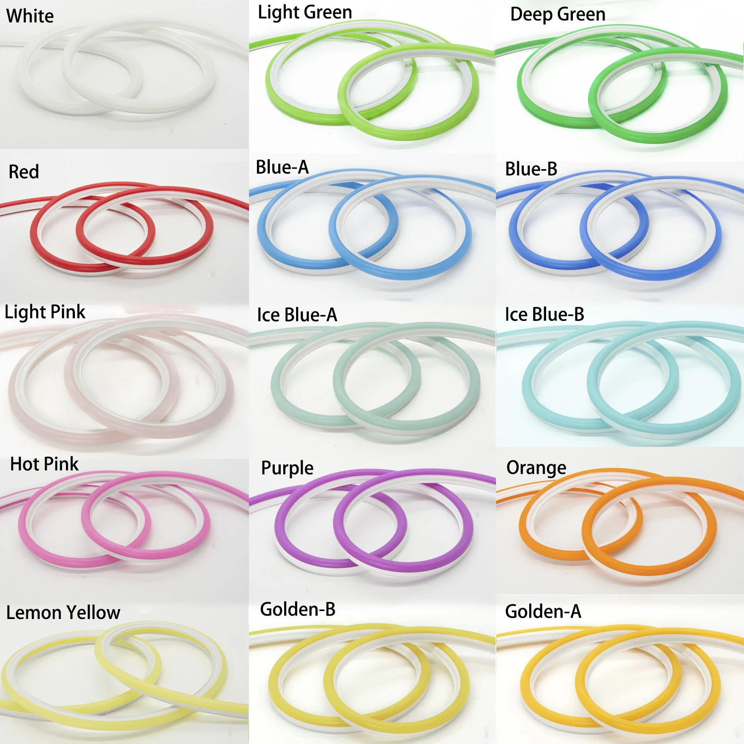 6mm 8mm12mm Separate Silicone Neon Strip Flexible  soft led neon separated bendable silicone tube Waterproof IP67 12V