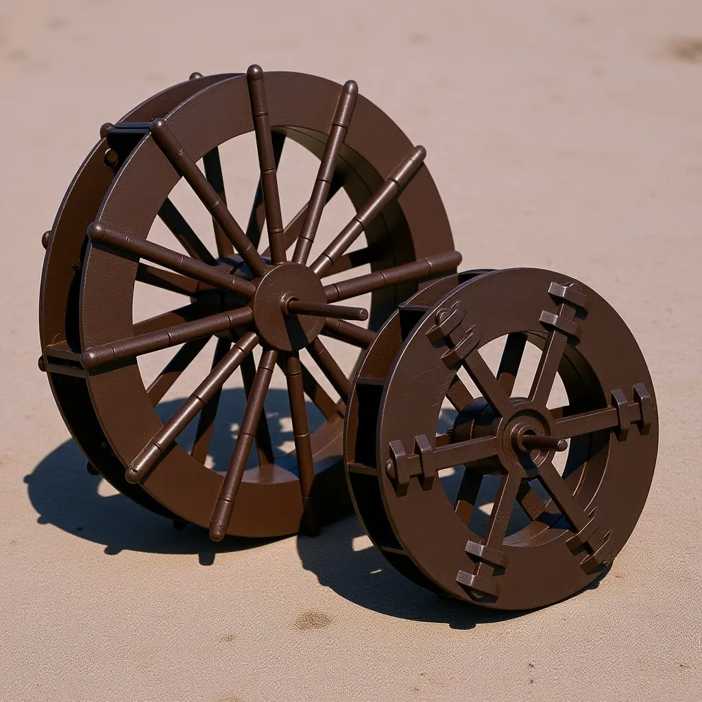 2Pcs Feng Shui Water Wheel Small Table Fountain Wheel DIY Micro Landscape Aquarium Scene Layout Prop Photo Prop