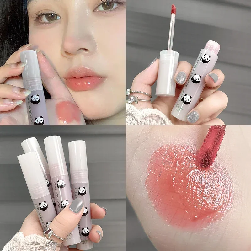 Mirror Lipstick Cute Makeup Matte Texture Waterproof Long Lasting Sweat Resistant Rich Color Silky Lip Glaze Lip Tint Maquillaje