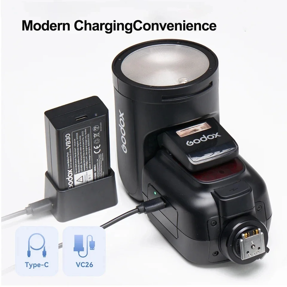 Godox V1 Pro V1Pro TTL ليثيوم أيون كاميرا مستديرة الرأس فلاش نقل لاسلكي Speedlite فلاش لكانون نيكون سوني فوجي أوليمبوس #5