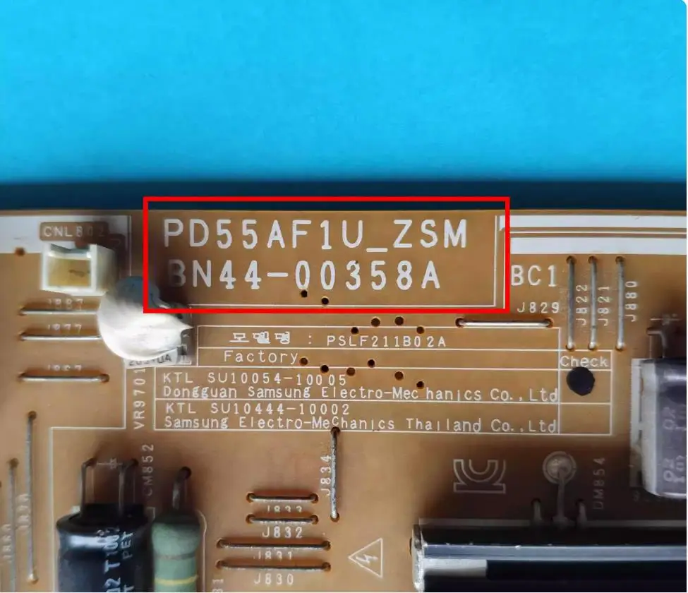 UA55C6200UF PD55AF1U_ZSM용 BN44-00358A 전원 공급 장치 보드 LED