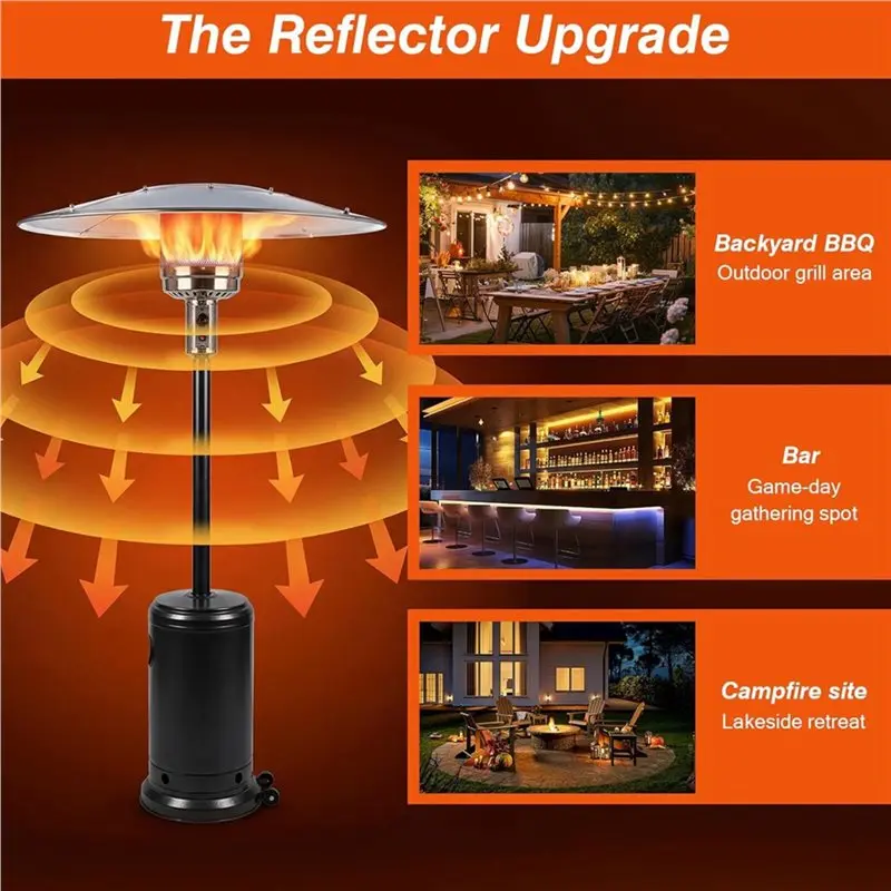 

【ELECTRONIC-ACCESSORIES】Top Dome Replacement Parts 5 Panel Outdoor Heaters Fire Sense Patio Heater Reflector Shield