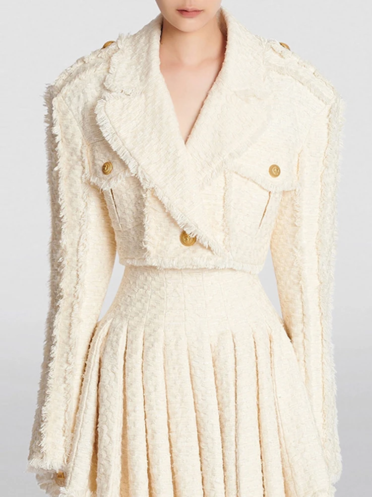 

Solid Temperament Blazers For Women Notched Collar Long Sleeve Patchwork Single Button Vintage Blazer Female Styleкостюм