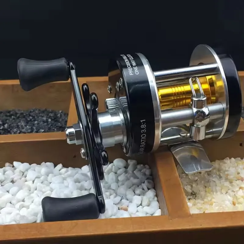 1PC CL25 Moulinet de pêche à lancer tout en métal, fabrication exquise