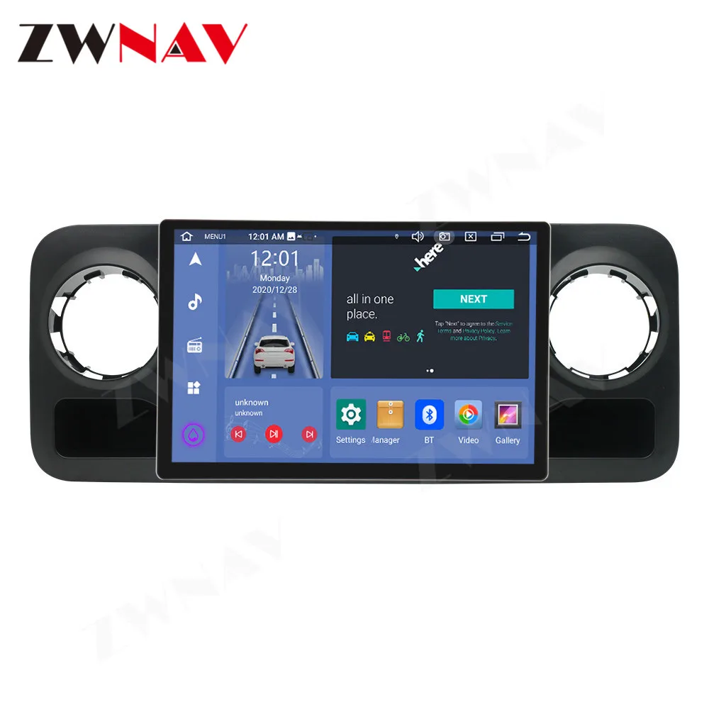 GPS Navigation Android 11 Automotive Multimedia Player For Mercedes Benz Spinway Sprinter 2019 2020 2021 Unit Radio Audio Stereo