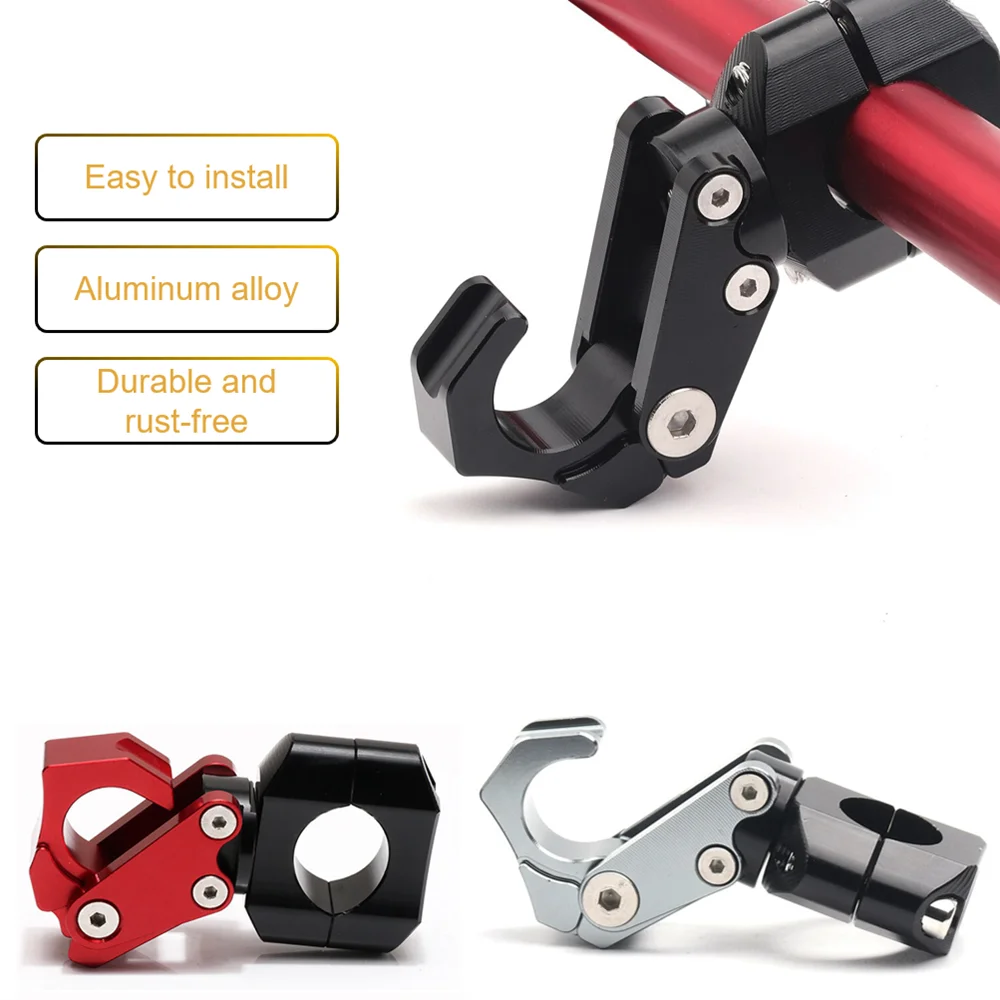 

Motorcycle Modified Accessories Aluminum Alloy Foldable Hook For Honda Handlebar Hook Helmet Holder Luggage Storage 22-30MM