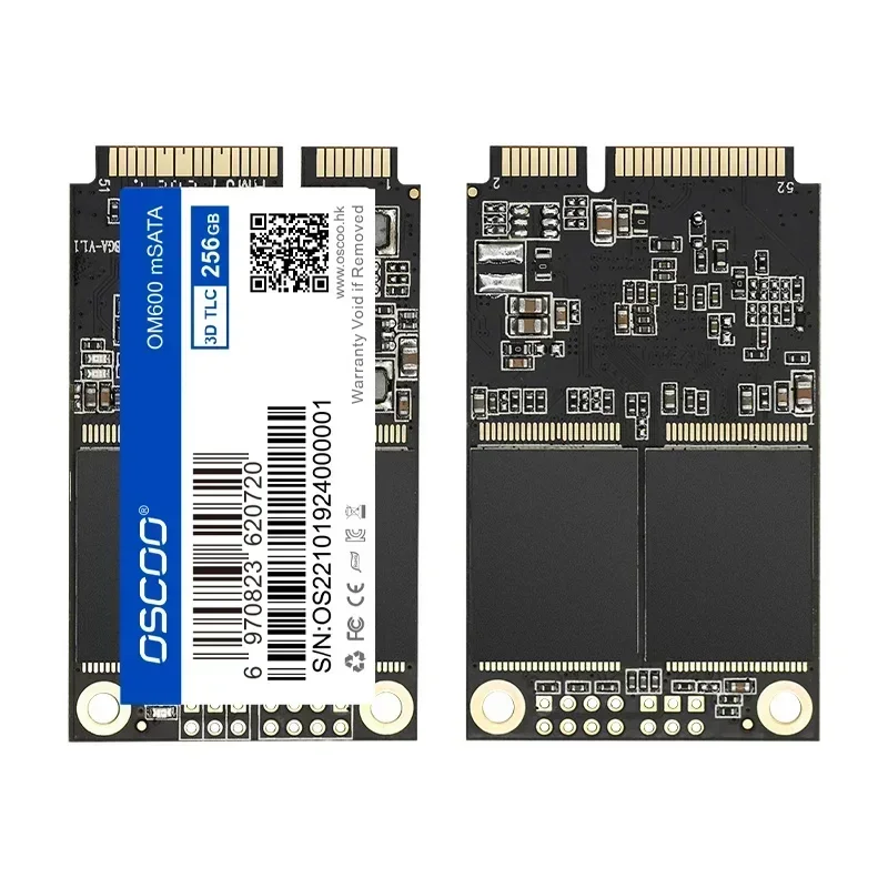 OSCOO-Disque dur interne SSD, MSATA, SATAIII, 6 Go, 256 Go, 512 Go, 3D, TLC, NAND, pour ordinateur portable et de bureau