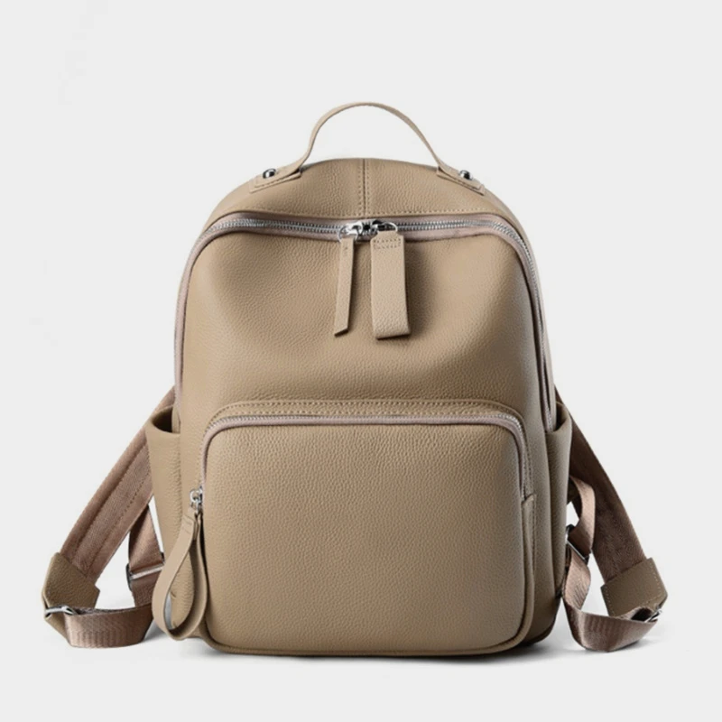 

Hifashion Рюкзак из 100% натуральной яловой кожи для женщин 2023 Трендовый дизайнерский мягкий дорожный рабочий рюкзак Школьные сумки для девочек-подростков