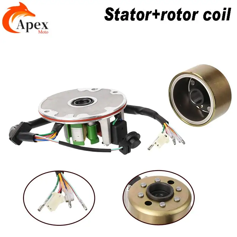 

Новый горизонтальный двигатель мотоцикла, 150 куб.см, комплект магнитного ротора статора катушки