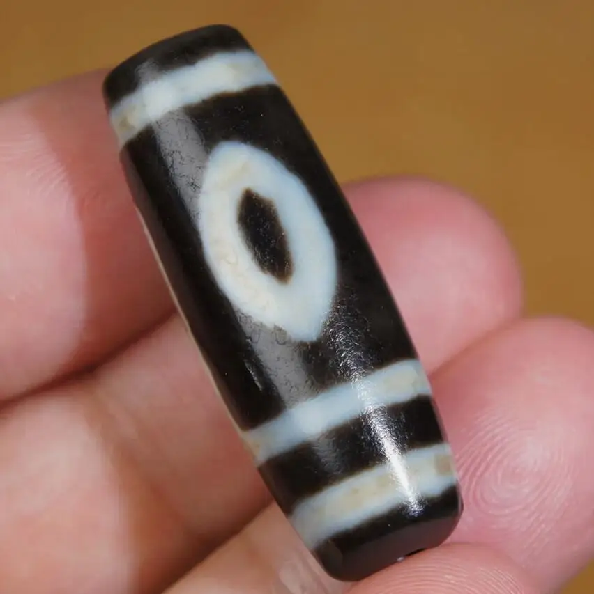 

High Oily Ancient Tibetan DZI Beads Old Agate 2 Eye Totem Amulet Pendant GZI