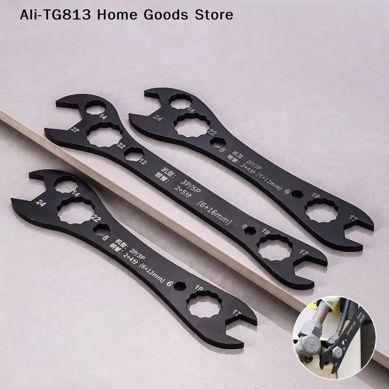[TG813]1Pcs Multi-Function Double-End Fixed Wrench Air Conditioner Wrench Open End Wrench Set Ultra-Thin Flat Wrench Tool