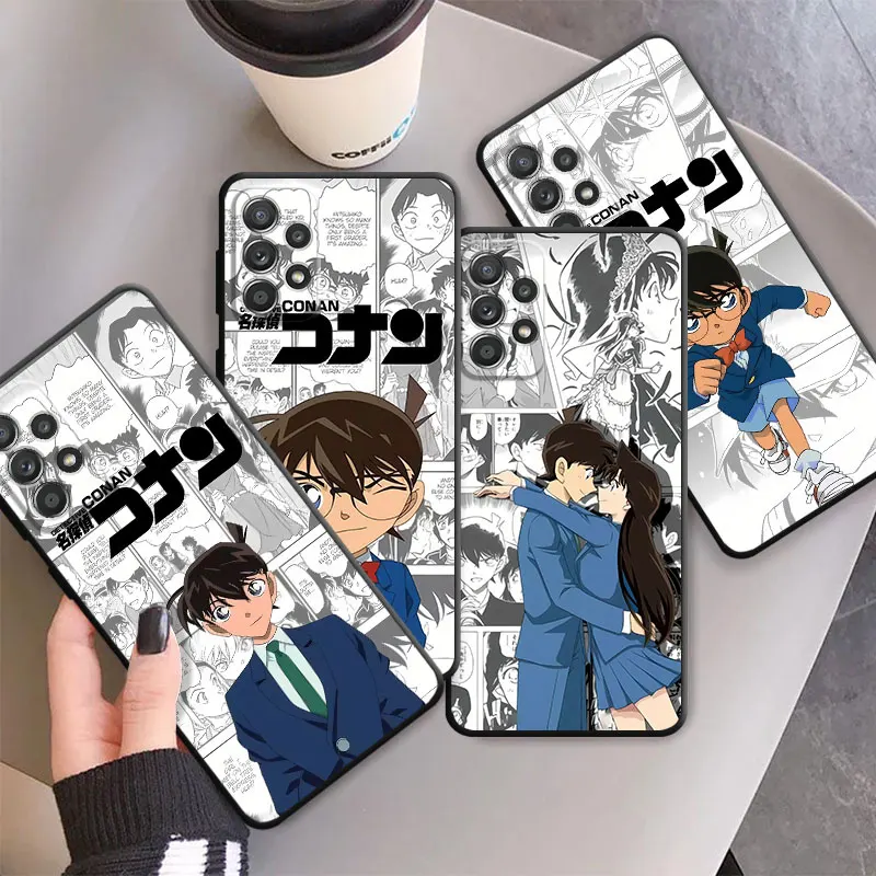 Phone Case for Samsung Galaxy Note 10 Plus 8 9 S21 S23 Ultra 5G S20 Note 20 Ultra S22 Anime Detective Conan TPU Soft Cover