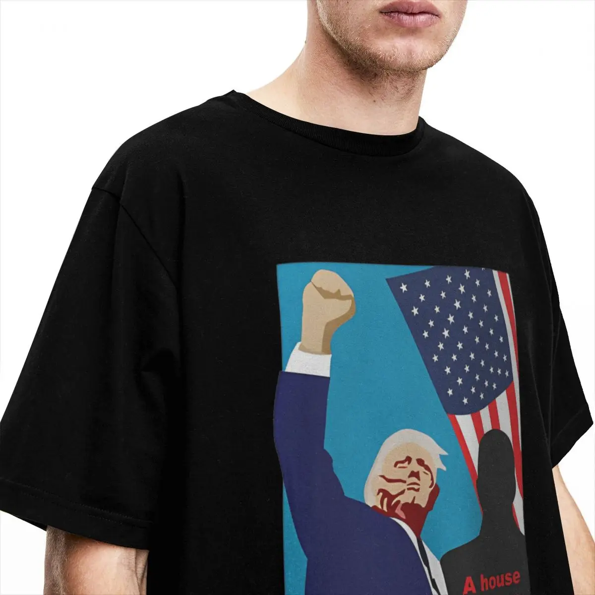 Men's T Shirt Trump T Shirts Hippie More tolerance Summer Tees Y2K Basic Pattern Cotton Tops Birthday Present