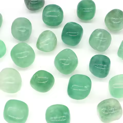 Green Fluorite Natural Tumbled Stone Healing Crystal Quartz Energy Mineral Gemstone Specimen FishTank Aquarium Garden Home Decor