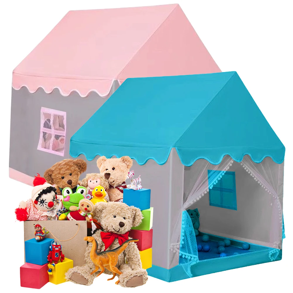 Portable Baby Play House Children Tent Teepee Tent for Boys Girls Playhouse Tent Castle Play Tent House Indoor Outdoor Toy