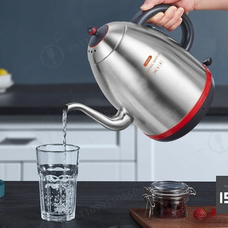 Large Capacity Stainless Steel Gooseneck Electric Kettle Fast Boiling Water Pot Household Tea Boiler