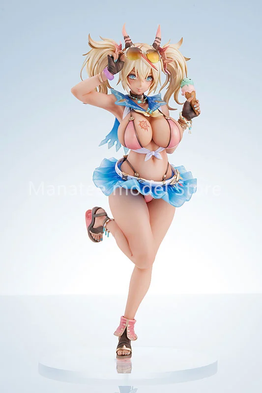 AMAKUNI Original IDOLA PHANTASY STAR SAGA verano Innocent Gene 1/7 PVC figura de acción Anime modelo juguetes regalo