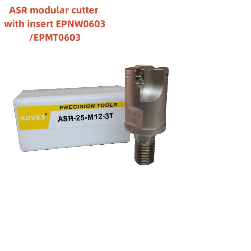 

Фреза ASR с высокой подачей и твердосплавной пластиной EPNW0603TN-8 EPMT0603TN-8, высокая MRR и низкая режущая сила в обработке пресс-форм