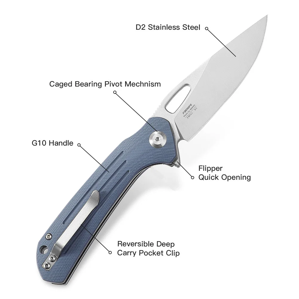 Model FH921 Ganzo Firebird FBKNIFE D2 blade G10 Handle Folding knife Survival Camping Tool EDC Tool Pocket Knife - view 4