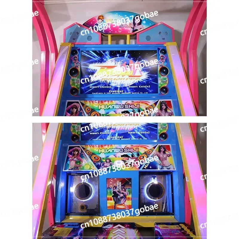 Amusement Park Rides Arcade Machine for Sale Dance Machine 2 Player Interactive Pump It Up Music Rhythm Dance Revolution