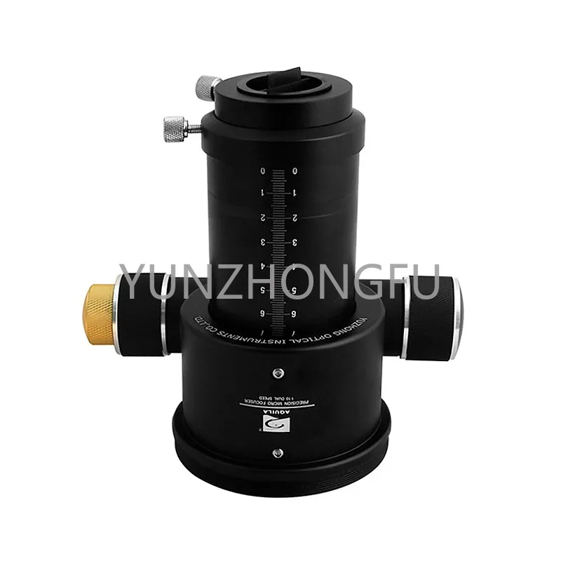 DIY No-rack Fixed Base RefractiveManual Focus w/1.25inch Adapter Monocular Telescope 2inch 1:10 Dual-Speed Refractor Focuser