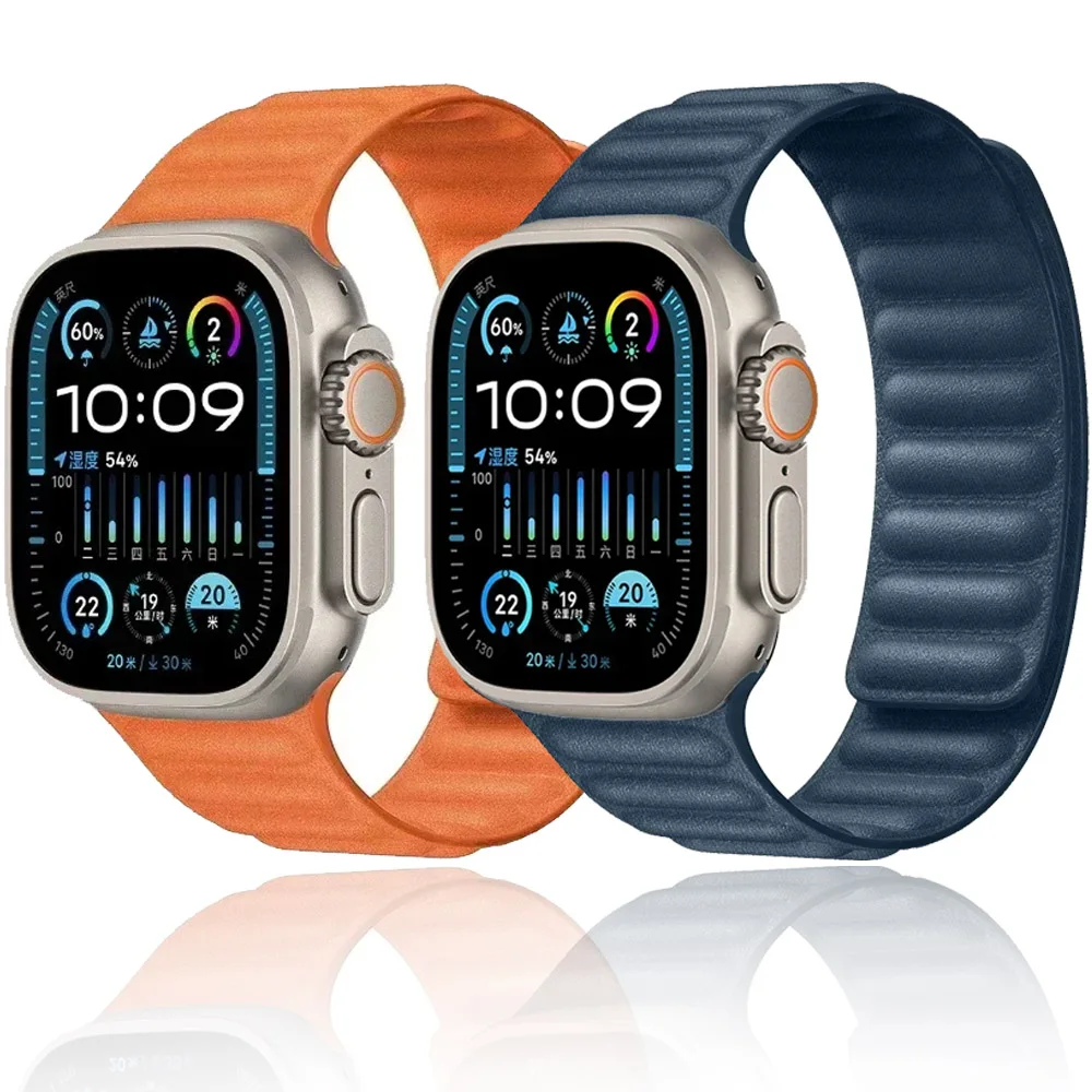 Fein gewebtes Nylonarmband für Apple Watch Ultra 49 mm 46 mm 45 mm 44 mm 42 mm 40 41 mm Magnetarmband iWatch 11 10 9 8 7 6 5 SE Gürtel